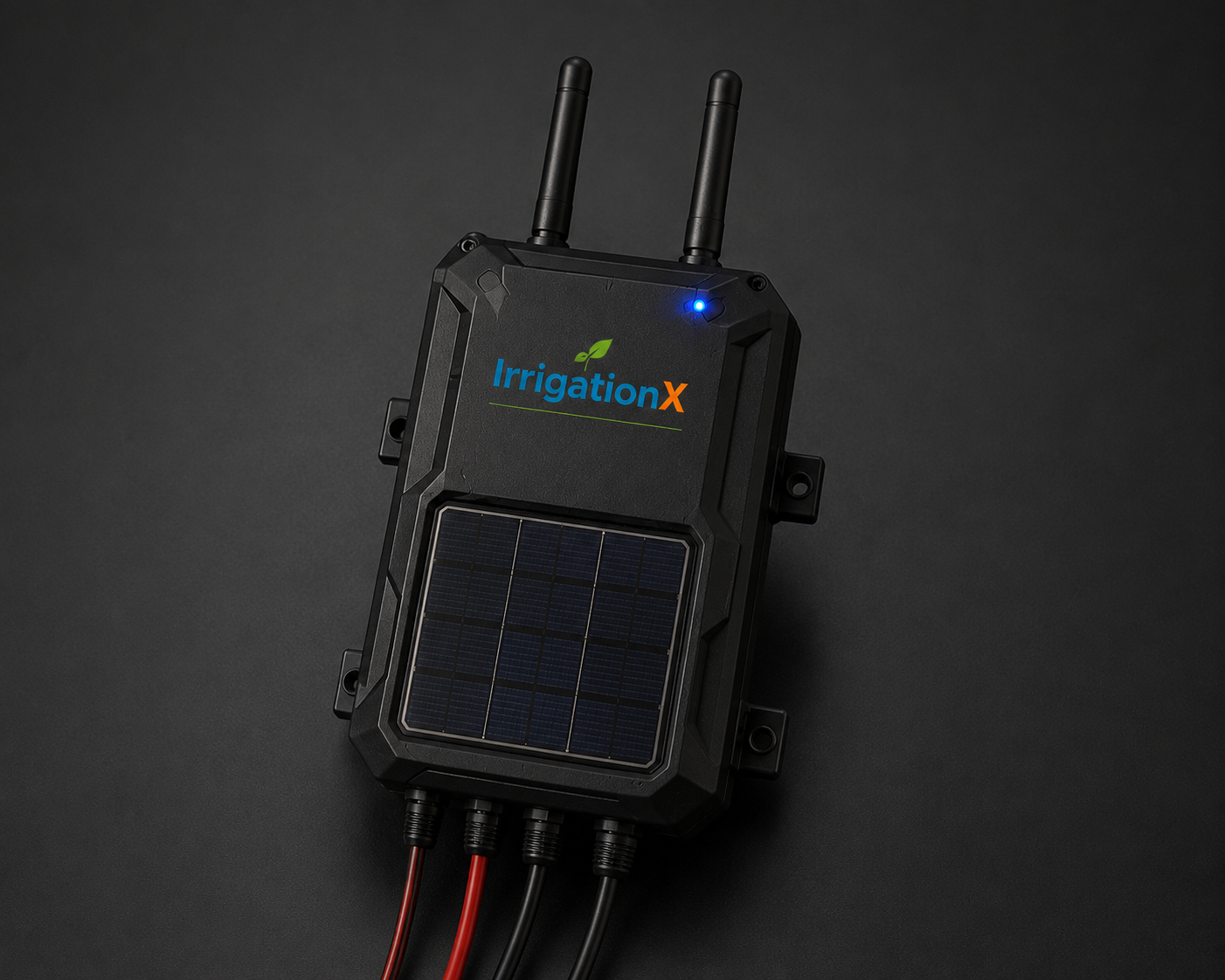IrrigationX solar zone valve controller with wired outputs
